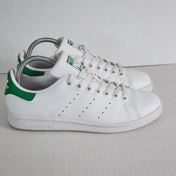 adidas Other - Adidas Stan Smith Shoes Mens Size 6.5  White Green Leather Sneakers‎ Art# M20605